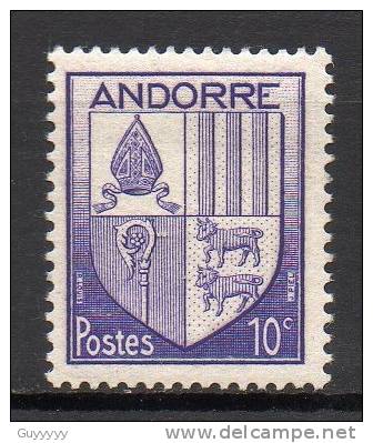 Andorre - 1944/46 - Yvert N° 93 ** - Ungebraucht