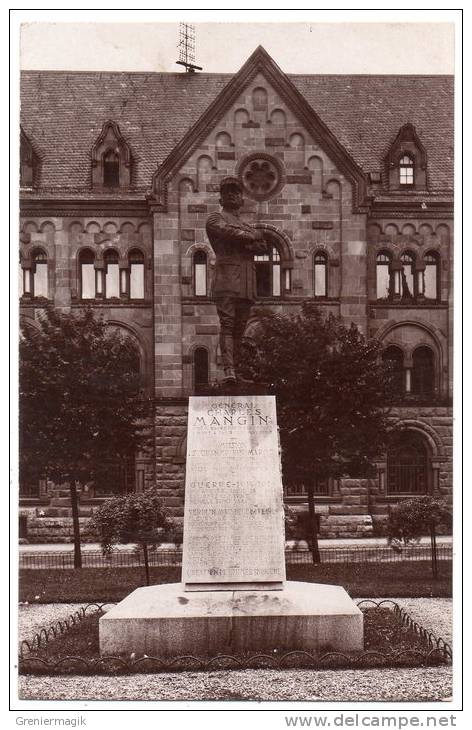 Cpa Photo - Metz - Monument Du Général Mangin - War Memorials