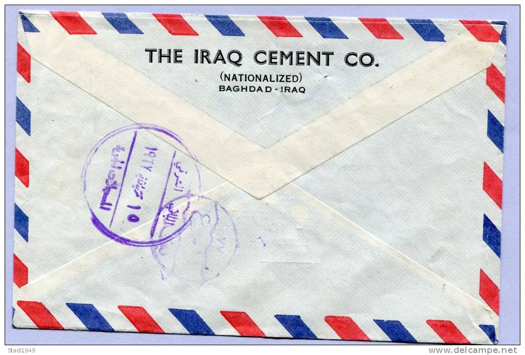 Registerd Air Mail Letter BAGHDAD To VIENNA 1967 (562) - Irak