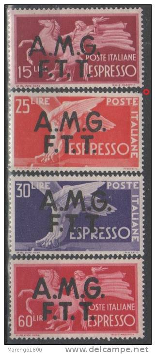 Amg-Ftt 1947-48 - Democratica Espressi ** (L. 25: 2 Denti Corti / 2 Short Teeth)    (g3982) - Eilsendung (Eilpost)