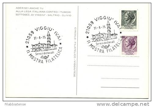 1975 - Italia Mostra Filatelica Viggiù, - Autres & Non Classés