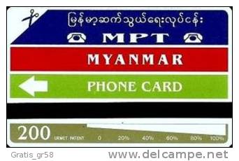 Myanmar - Pyi Gyi Royal Barget, 200 Units, 1998, Mint - Myanmar (Burma)