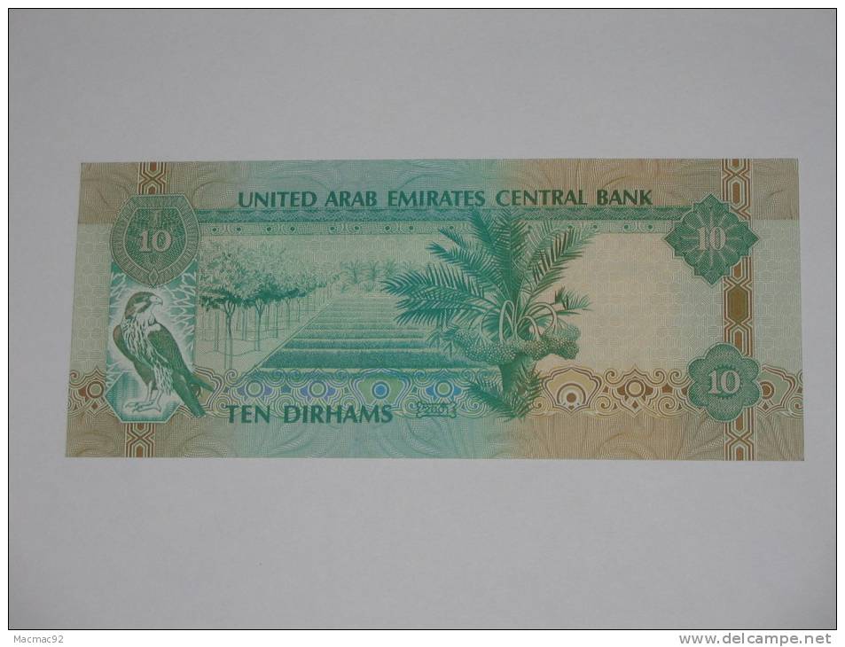 10 Ten  Dirhams - United Arab Emirates Central Bank - Emirats Arabes Unis. - Emiratos Arabes Unidos