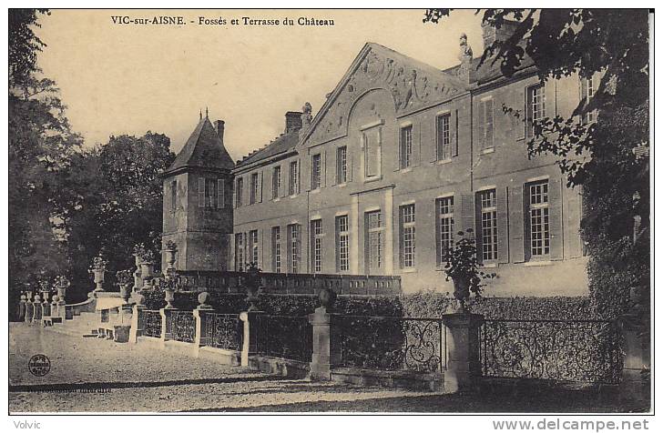 - 02 - VIC-sur-AISNE - Fossés Et Terrasse Du Château - - Vic Sur Aisne