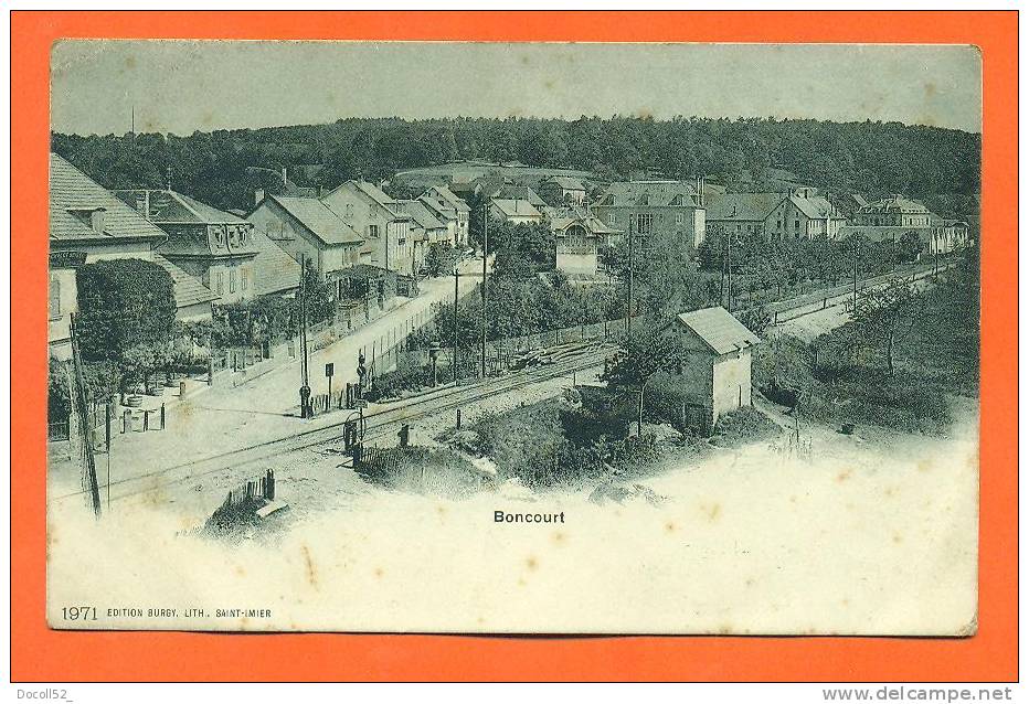 Suisse - Boncourt   "  Sans Titre  "  Carte Precurseur - Voie Ferree - Court