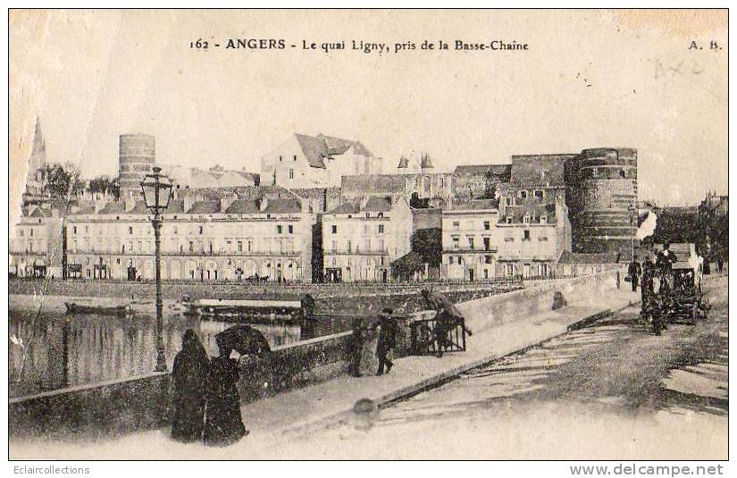 Angers  49   Pont De La Basse Chaine . Le Quai Ligny - Angers