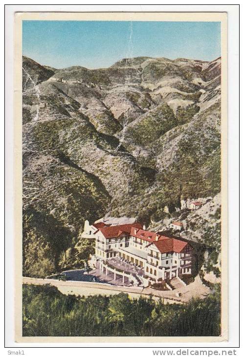 AMERICA ARGENTINA PROVINCIA DE MENDOZA VILLA VICENCIO AND HOTEL TERMAS FOLDED OLD POSTCARD - Argentina