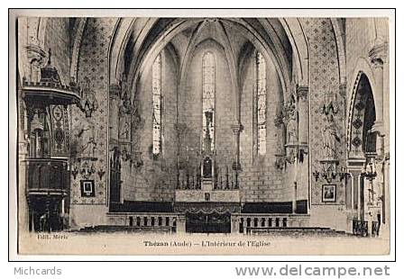 CPA 11 THEZAN - L Interieur De L Eglise - Sonstige & Ohne Zuordnung