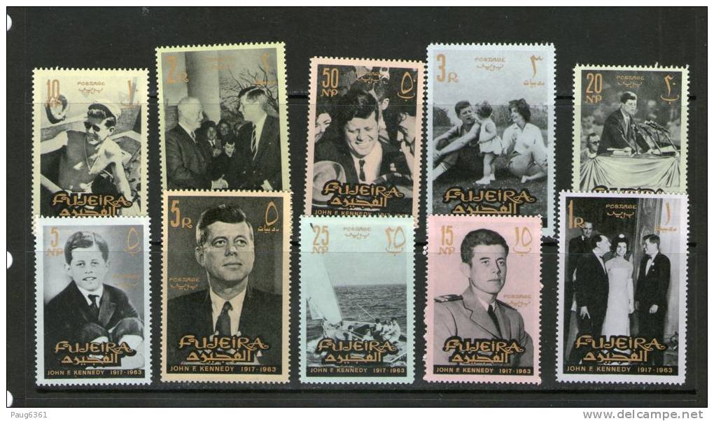 FUJEIRA 1965 KENNEDY  YVERT N°28/37  NEUF MNH** - Kennedy (John F.)