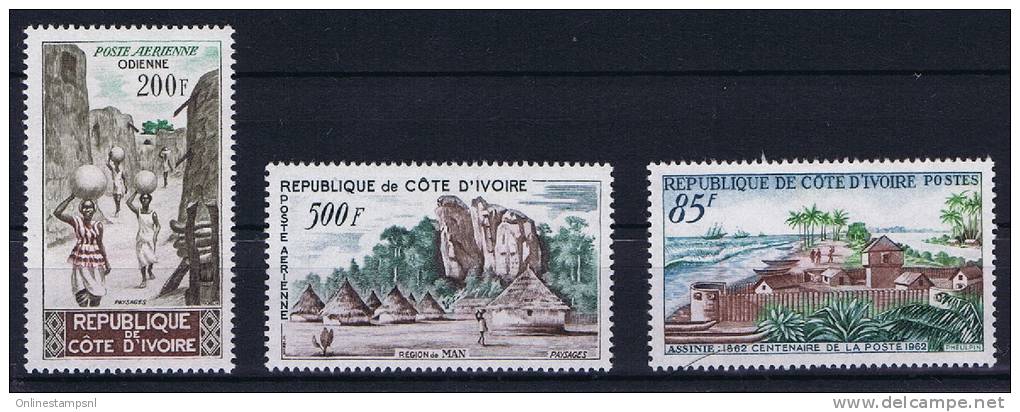 Cote D'Ivoire, Yv.nr 240 MNH/** + 241-242 MH/* - Côte D'Ivoire (1960-...)