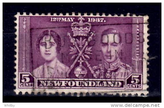 Newfoundland 1937 5 Cent Coronation Issue #232 - 1908-1947