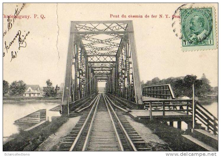 Canada  Québec   Chateauany Pont Du Chemin De Fer  ( Pliure Voir Scan) - Otros & Sin Clasificación