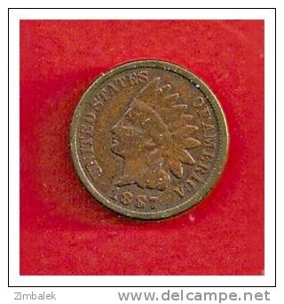 TETE D´INDIEN - 1 CTS 1887 - 1859-1909: Indian Head