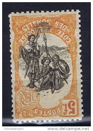 Somalis: Yv Nr 66 MH/*, Centre Renversee, Signed Cat Value Maury € 325 - Neufs