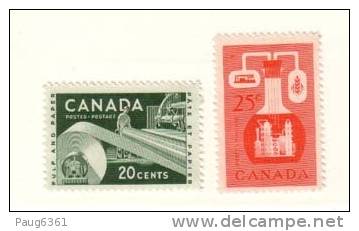 CANADA 1956 INDUSTRIES YVERT N°289/90 NEUF MNH** - Nuovi