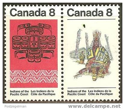 CANADA 1974 MNH Stamp(s) Pacific Indians 549-550 #5624 - Unused Stamps