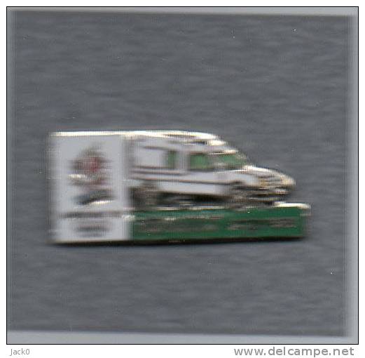 Pin´s  Automobiles  Renault   Express  Blanc, Flan  Vierge, Sport  J.O  ALBERTVILLE  1992 - Renault