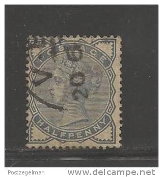 UNITED KINGDOM 1883 Used Stamp Victoria 1/2p Dark Blue-grey Nr. 72 - Used Stamps