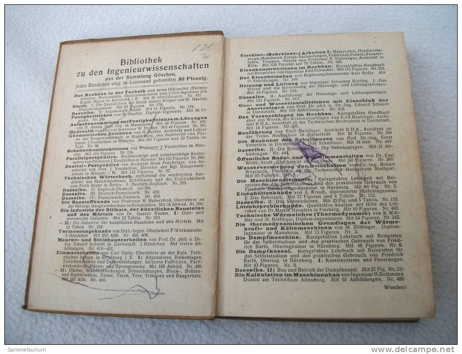 "Elektrotechnik" Einführung In Die Starkstromtechnik Prof. J. Hermann (Sammlung Göschen) 1912 - Técnico