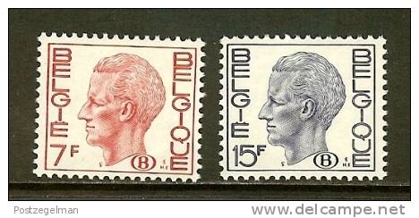 BELGIUM 1971 MNH Stamp(s) Baudouin 7Fr + 15F 66-67 (B) - Other & Unclassified