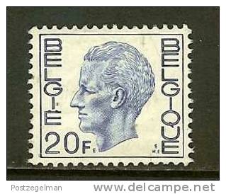 BELGIUM 1971 MNH Stamp(s) Baudouin 20 Franc 1670 - Unused Stamps