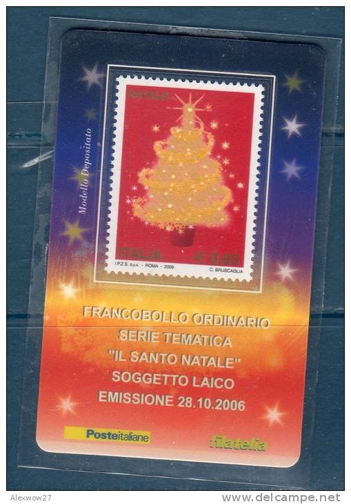 Italia / Italy  2006 -- NATALE LAICO  ---  ** MNH / VF - Philatelic Cards