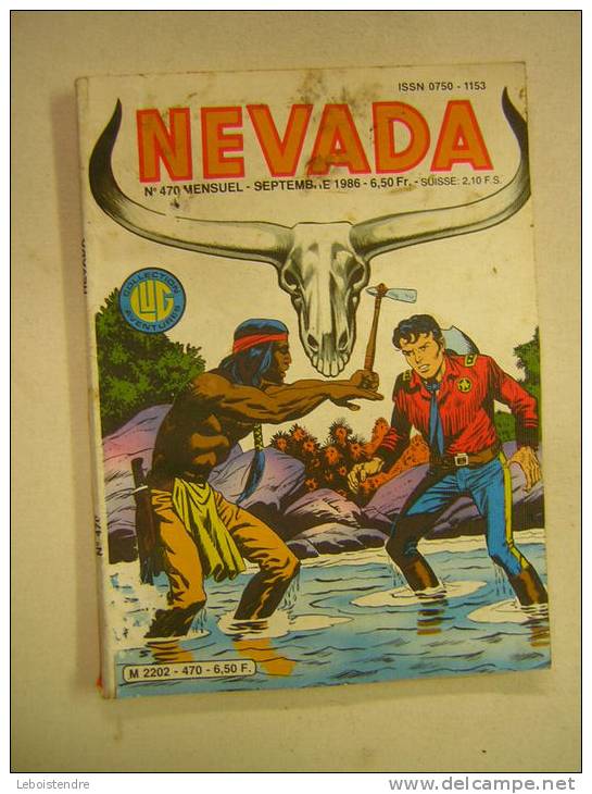 BD PETIT FORMAT NEVADA  N° 470 MENSUEL SEPTEMBRE 1986 - Nevada