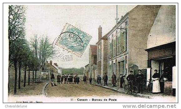 CPA - CESSON (SEINE ET MARNE) - BUREAU DE POSTE - A CIRCULE - 1906 - - Cesson