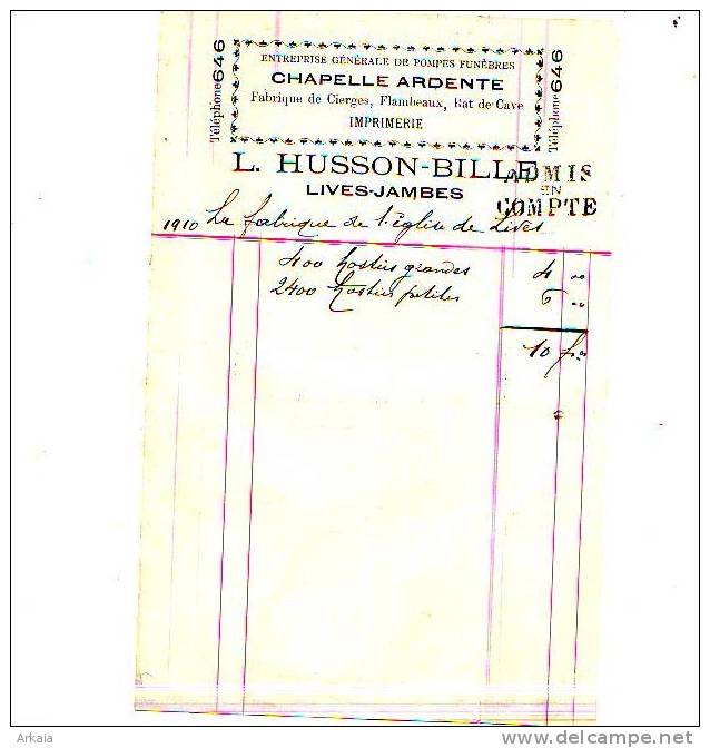 Lives (Jambes) - 1910 - L. Husson-Bille - Imprimerie - Drukkerij & Papieren