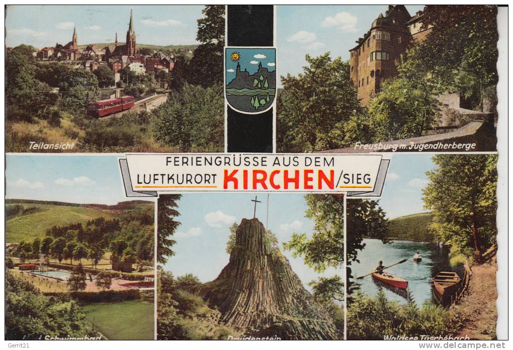 5242 KIRCHEN / SIEG, Mehrbildkarte 1964 - Kirchen