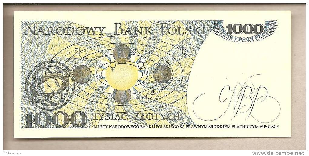 Polonia - Banconota Non Circolata Da 1000 Zloty P-146c - 1982 - Polonia
