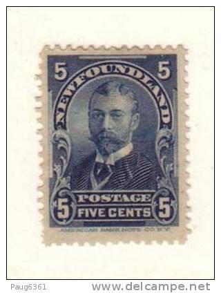 NEWFOUNDLAND SC N°85 NEUF MLH* - 1865-1902