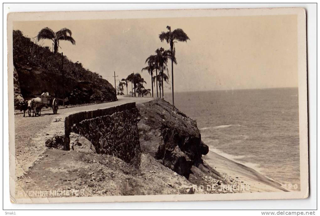 AMERICA BRAZIL RIO DE JANEIRO NIEMEYER AVENUE Nr. 120 OLD POSTCARD 1928. - Rio De Janeiro