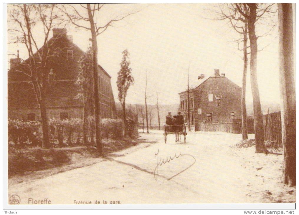 Floreffe- (Pr.Namur)-Avenue De La Gare-Attelage- Reproduction De L´ADEPS (voir Verso) - Floreffe