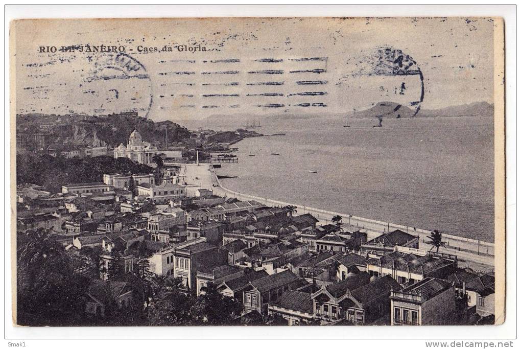 AMERICA BRAZIL RIO DE JANEIRO CAES OF GLORIA OLD POSTCARD 1909. - Rio De Janeiro