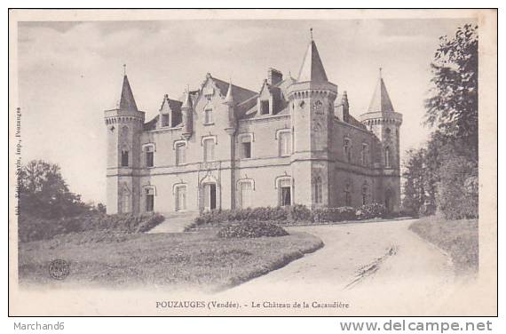 VENDEE POUZAUGES LE CHATEAU DE LA CACAUDIERE  Editeur Savin - Pouzauges