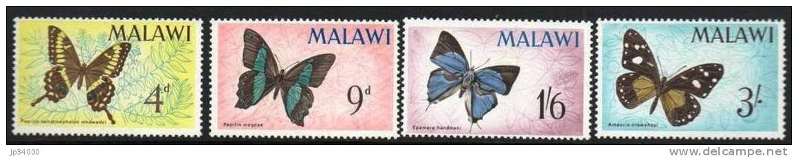 MALAWI Papillons / Butterflies  (Yvert 37/40) DENTELE Neuf Sans Charniere. ** MNH - Papillons