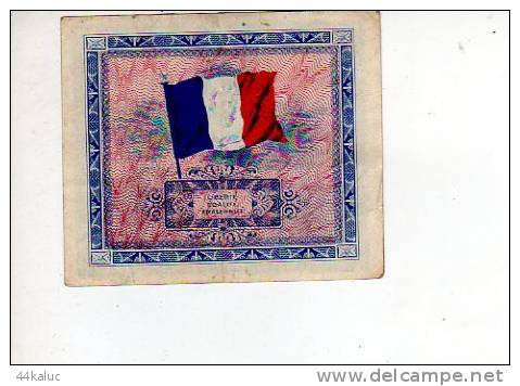 Cinq Francs émis En France Série De 1944 (scans Recto Et Verso) - 1944 Flagge/Frankreich