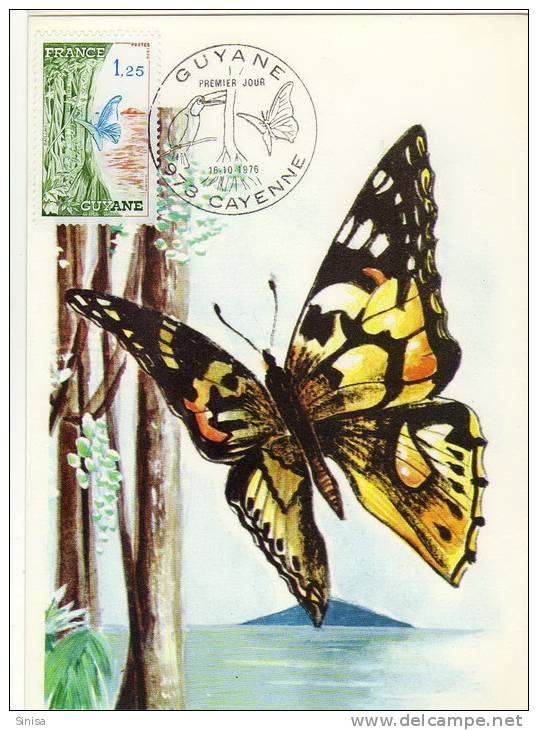 France / Maximum Cards / Animals / Butterflies - 1970-1979