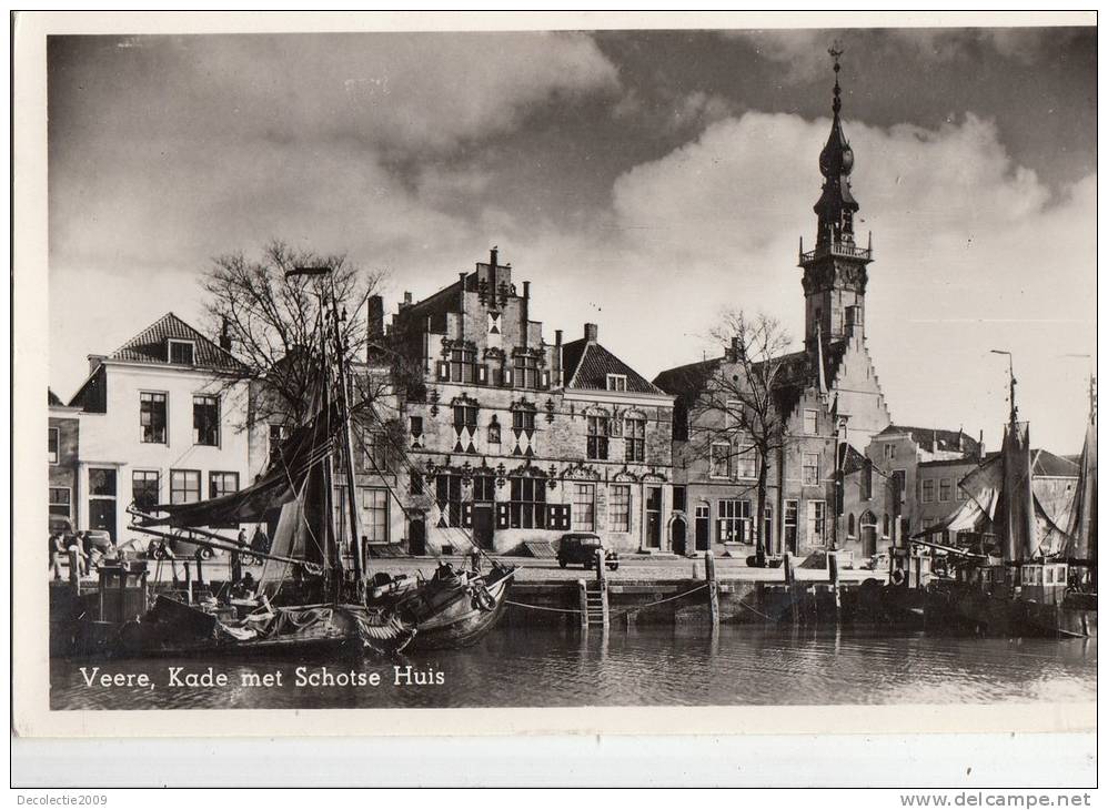 BR19577 Veere Kade Met Schltse Huis     2  Scans - Veere