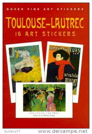 Stickers - 16 Art Stickers Toulousse-Lautrec - Otros & Sin Clasificación