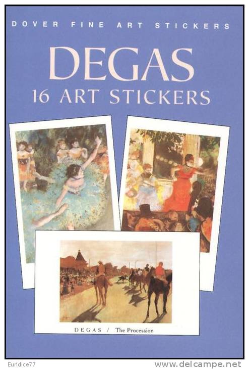 Stickers - 16 Art Stickers Degas - Otros & Sin Clasificación