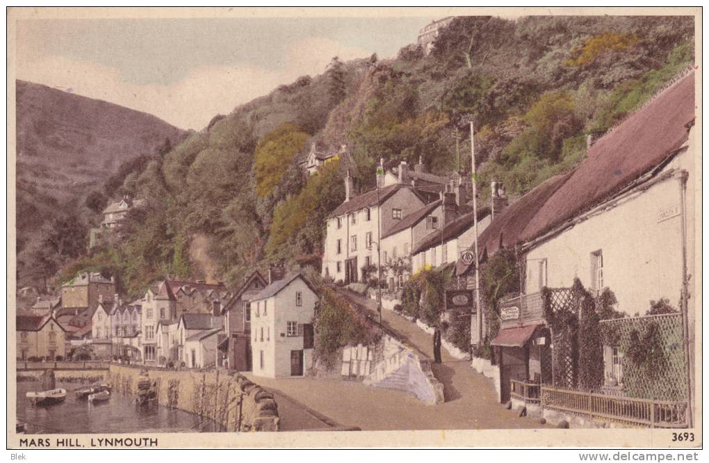 Angleterre . Mars Hill . Lynmouth  . - Lynmouth & Lynton