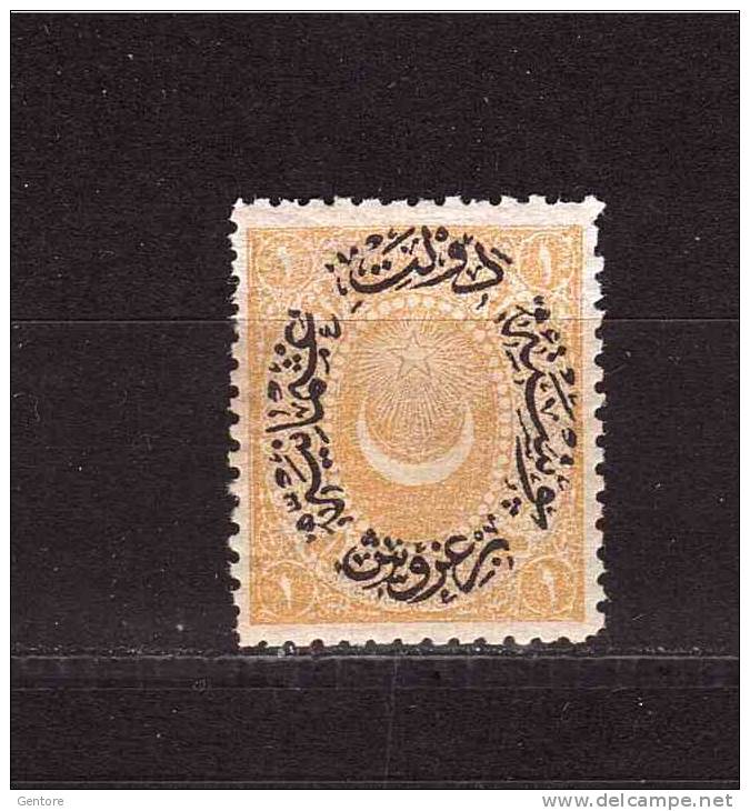 1876 TURKEY Halfmoon & Star  Unificato Cat.  N° 37  Mint Hinged Spot Of Rust - Unused Stamps