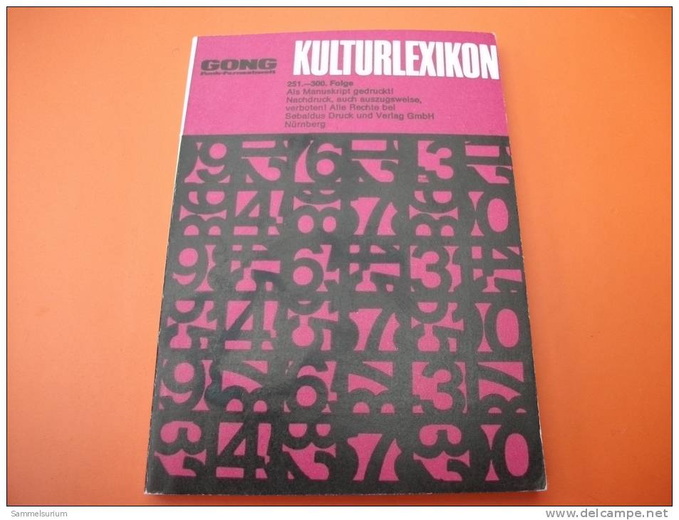 GONG Kulturlexikon 251.-300. Folge - Glossaries