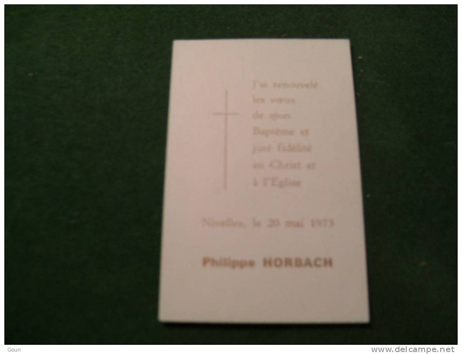 A-3-2-105 LC32  Souvenir Communion  Philippe Horbach Nivelles 1973 - Kommunion Und Konfirmazion