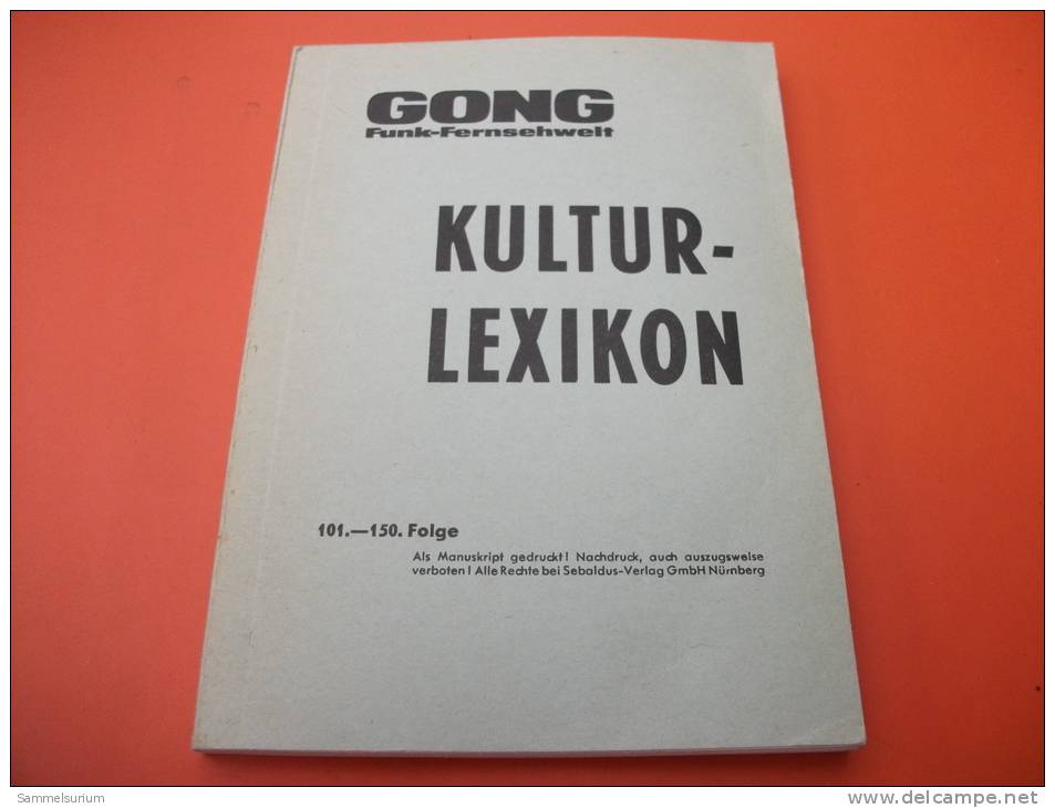 GONG Kulturlexikon 101.-150. Folge - Glossaries