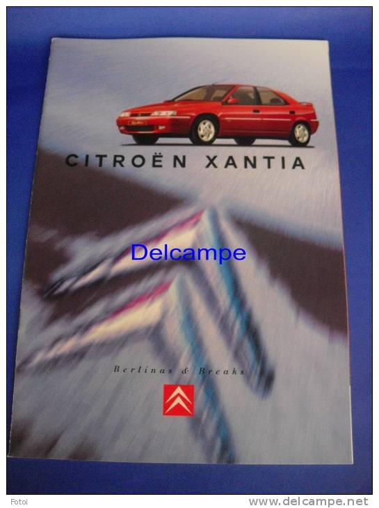 PORTUGUESE EDITION CITROEN XANTIA CATALOGUE CAR VOITURE EDITION PORTUGAISE - Automobili