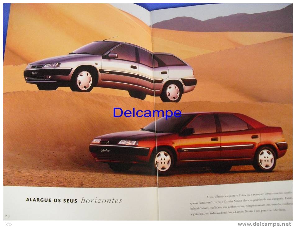 PORTUGUESE EDITION CITROEN XANTIA CATALOGUE CAR VOITURE EDITION PORTUGAISE - Automobili