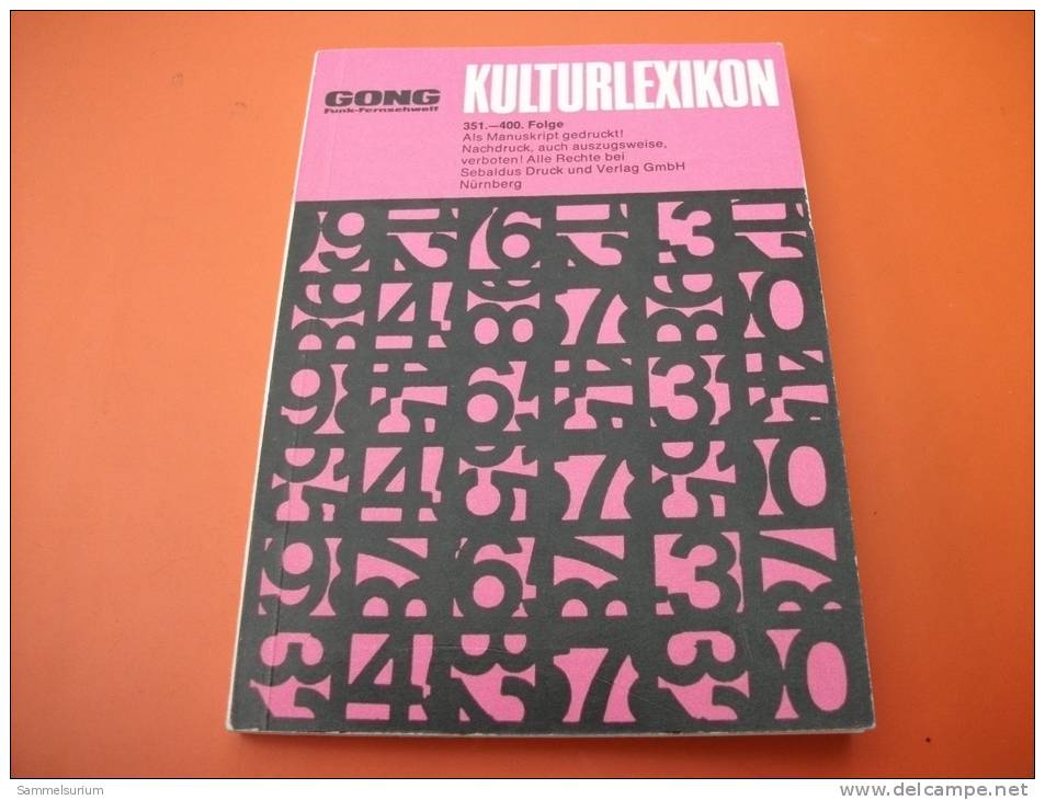 GONG Kulturlexikon 351.-400. Folge - Lexiques